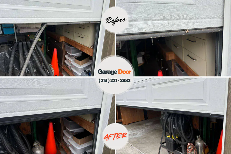 Before and after: garage door repair Collings Lakes, NJ